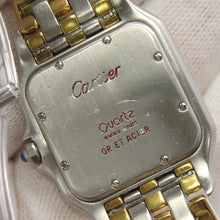 将图像加载到图库查看器中，CARTIER PANTHEREMM 3 Row W26mm Stainless Steel K18YG Ivory Dial83083244

