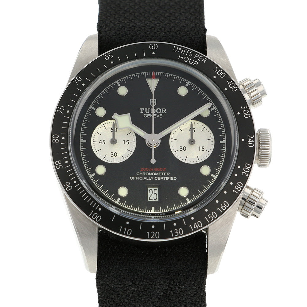 TUDOR Black Bay Chrono W41mm Stainless Steel Fabric Black Dial79360N-0007