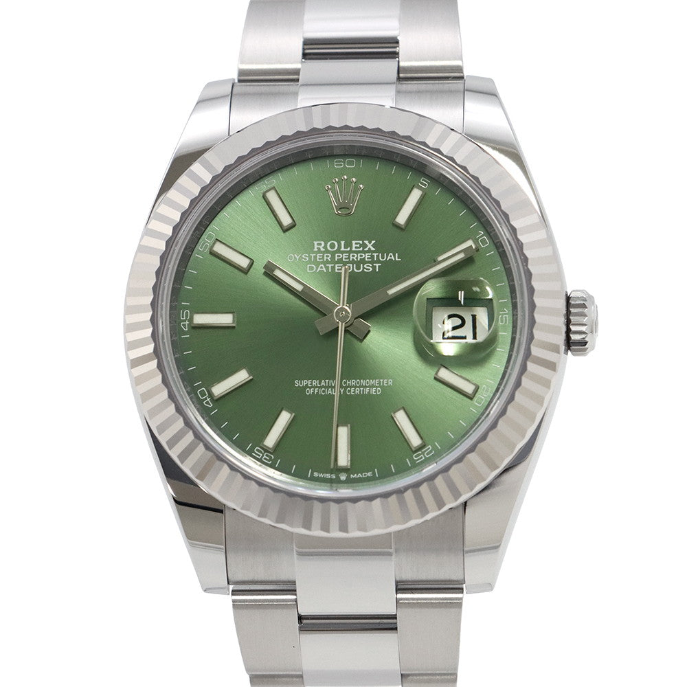 ROLEX Datejust 41 W41mm Stainless Steel K18WG Mint Green Dial126334