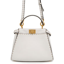 将图像加载到图库查看器中，FENDI Peekaboo Selleria White8BN244 Leather Size Mini
