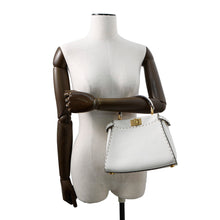 将图像加载到图库查看器中，FENDI Peekaboo Selleria White8BN244 Leather Size Mini
