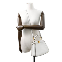 将图像加载到图库查看器中，FENDI Peekaboo Selleria White8BN244 Leather Size Mini
