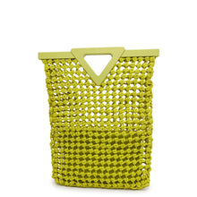 将图像加载到图库查看器中，Bottega Veneta Point Top Handle Bag Green690634 Polyurethane Leather
