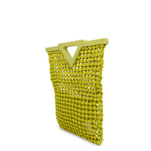 将图像加载到图库查看器中，Bottega Veneta Point Top Handle Bag Green690634 Polyurethane Leather
