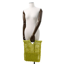 将图像加载到图库查看器中，Bottega Veneta Point Top Handle Bag Green690634 Polyurethane Leather
