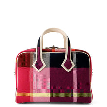Load image into Gallery viewer, HERMES Victoria3 Fool Toe Marine/Ecru/Black/Framboise Toile Cadrille Swift Leather Size Mini
