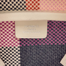 Load image into Gallery viewer, HERMES Victoria3 Fool Toe Marine/Ecru/Black/Framboise Toile Cadrille Swift Leather Size Mini
