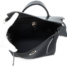 将图像加载到图库查看器中，HERMES Herbag zip Black Toile Military Vache Hunter Leather Size PM

