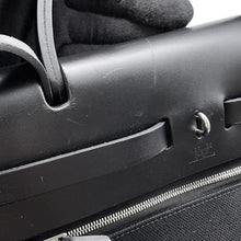 将图像加载到图库查看器中，HERMES Herbag zip Black Toile Military Vache Hunter Leather Size PM
