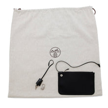 将图像加载到图库查看器中，HERMES Herbag zip Black Toile Military Vache Hunter Leather Size PM
