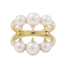 Load image into Gallery viewer, TASAKI Danger Signature Ring Size Approximately No. 12R-4497-18KYG 18K Yellow Gold
