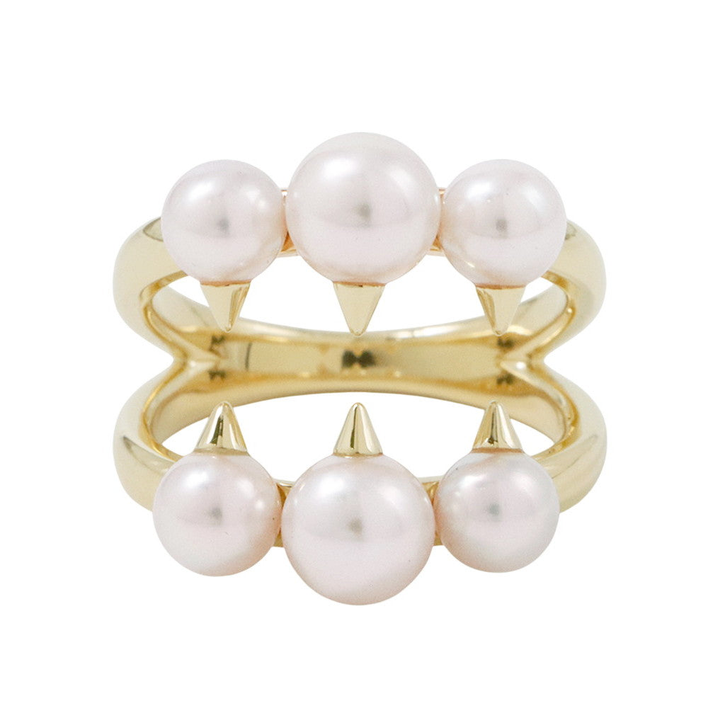 TASAKI Danger Signature Ring Size Approximately No. 12R-4497-18KYG 18K Yellow Gold