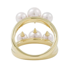 Load image into Gallery viewer, TASAKI Danger Signature Ring Size Approximately No. 12R-4497-18KYG 18K Yellow Gold
