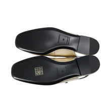 将图像加载到图库查看器中，HERMES Ballet Flats Cleo Platinum/Gris ArgentH251147Z Chèvre Nappa Metallized Size 36
