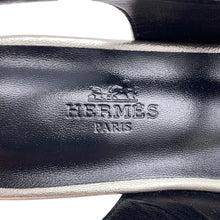 将图像加载到图库查看器中，HERMES Ballet Flats Cleo Platinum/Gris ArgentH251147Z Chèvre Nappa Metallized Size 36
