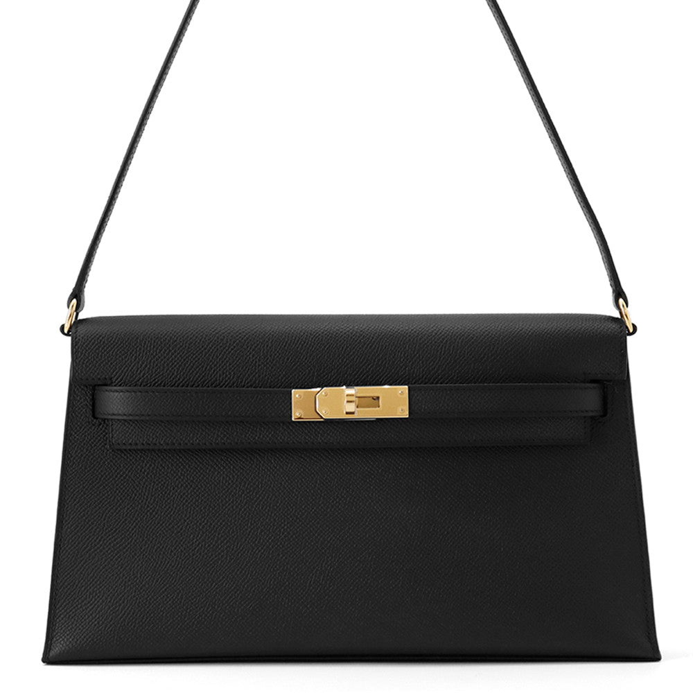 HERMES Kelly Elan Black Epsom