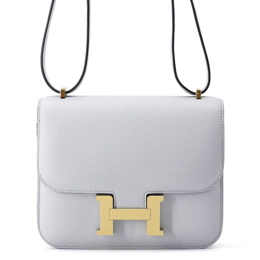 HERMES Constance3 Miroir Blue Gacier Epsom Size Mini