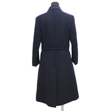 Load image into Gallery viewer, GUCCI Coat with GGChain Size 38 Navy669525 Wool 98% Nylon2%
