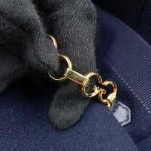 Load image into Gallery viewer, GUCCI Coat with GGChain Size 38 Navy669525 Wool 98% Nylon2%
