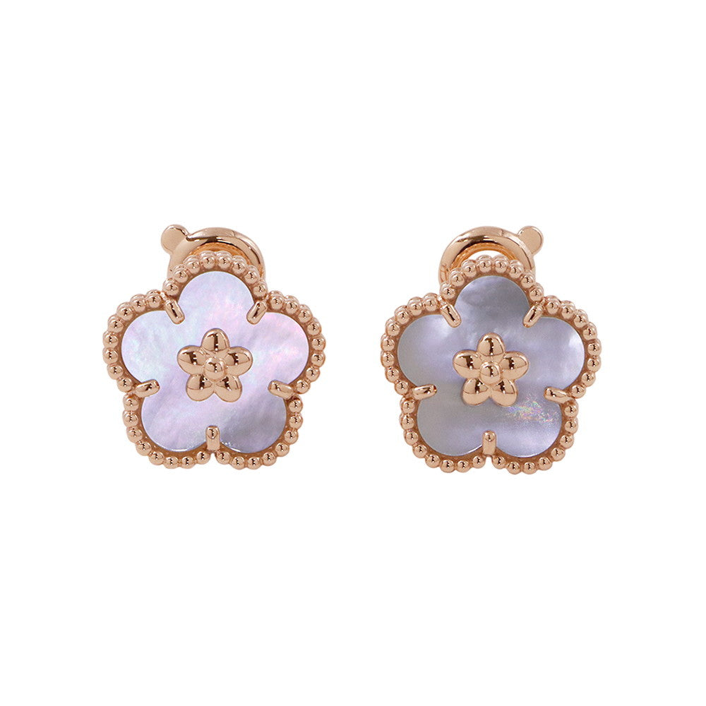 Van Cleef & Arpels Lucky Spring Earring Plum BlossomVCARP7RU00 18K Pink Gold