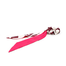 Load image into Gallery viewer, HERMES Scrunchie Bella Pink/Purple/White Silk100%
