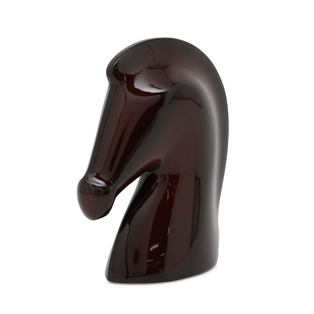 HERMES Paperweight Samarkand Aubergine LacquerWood