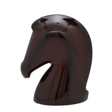 将图像加载到图库查看器中，HERMES Paperweight Samarkand Aubergine LacquerWood
