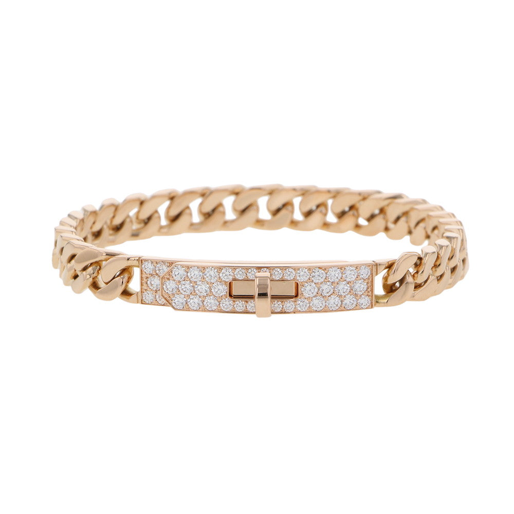 HERMES Kelly Gourmet Bracelet Size TPM/SHH120434B 00SH 18K Pink Gold