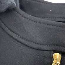 Load image into Gallery viewer, LOUIS VUITTON Frill dress Size 38 Black Wool 98% Polyurethane2%
