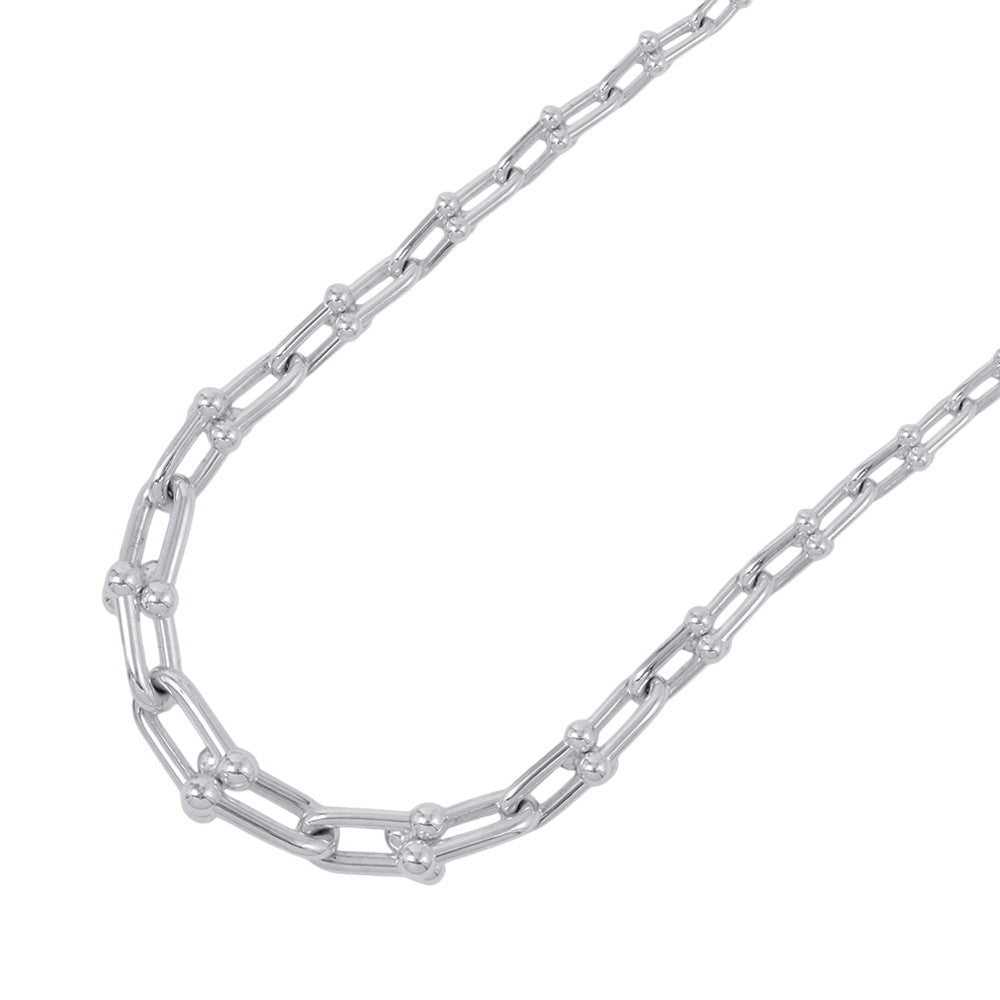 TIFFANY&Co. Hardware Graduated Link Necklace60153092 SV925