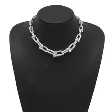 Load image into Gallery viewer, TIFFANY&amp;Co. Hardware Graduated Link Necklace60153092 SV925
