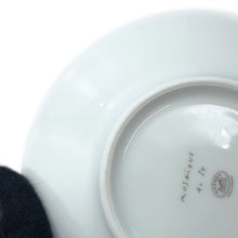 Load image into Gallery viewer, HERMES Mosaique Cup &amp; Saucer Set of 2 White/Yellow/Gold Porcelain
