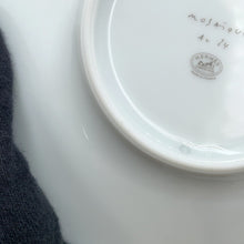 Load image into Gallery viewer, HERMES Mosaique Cup &amp; Saucer Set of 2 White/Yellow/Gold Porcelain
