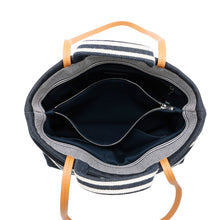将图像加载到图库查看器中，CHANEL CC Logo 2WAY Shopping in Denim NavyA92240 Denim
