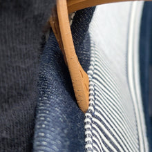 将图像加载到图库查看器中，CHANEL CC Logo 2WAY Shopping in Denim NavyA92240 Denim
