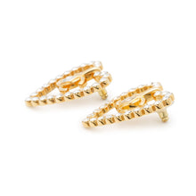 Load image into Gallery viewer, CHANEL Heart motif EarringsAB9926 Metal strass
