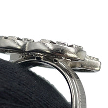 Load image into Gallery viewer, CHANEL CC Logo Ring Size Approximately13 Metal strass
