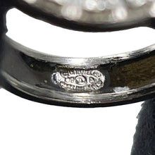 Load image into Gallery viewer, CHANEL CC Logo Ring Size Approximately13 Metal strass
