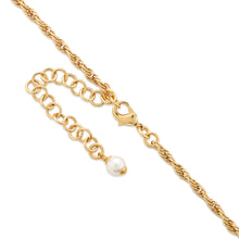 将图像加载到图库查看器中，CHANEL Shell CC Logo Pearl Necklace Metal Strass Faux Pearl
