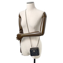 Load image into Gallery viewer, CHANEL Matelasse Vanity ChainShoulder Bag BlackAP1340 Caviar Leather Size Mini

