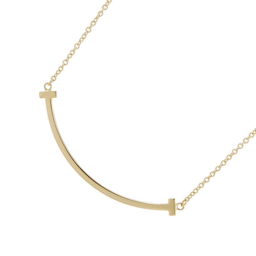 TIFFANY&Co. T Smile Pendant Size Small60011679 18K Yellow Gold