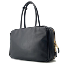 将图像加载到图库查看器中，MIUMIU Bo Bag Black5BB117 Calf Leather Size Large

