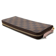 Load image into Gallery viewer, LOUIS VUITTON Portefeuille Clemence Rose BallerineN41626 Damier Ebene Canvas
