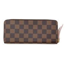 Load image into Gallery viewer, LOUIS VUITTON Portefeuille Clemence Rose BallerineN41626 Damier Ebene Canvas
