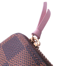 Load image into Gallery viewer, LOUIS VUITTON Portefeuille Clemence Rose BallerineN41626 Damier Ebene Canvas
