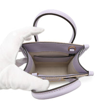 将图像加载到图库查看器中，GUCCI Jumbo GG 2-Way Tote Bag Purple/Beige671623 Leather Canvas Size Mini
