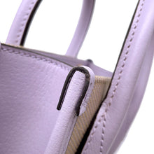 将图像加载到图库查看器中，GUCCI Jumbo GG 2-Way Tote Bag Purple/Beige671623 Leather Canvas Size Mini
