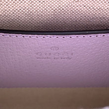 将图像加载到图库查看器中，GUCCI Jumbo GG 2-Way Tote Bag Purple/Beige671623 Leather Canvas Size Mini
