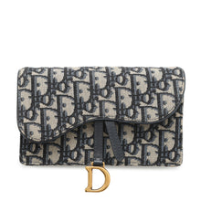 Load image into Gallery viewer, Dior Oblique Trotter Belt Bag NavyS5619CTZQ Leather Canvas
