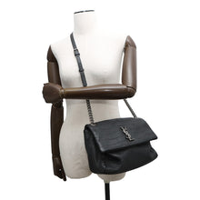 Load image into Gallery viewer, SAINT LAURENT PARIS ChainShoulder Bag Black574106 Embossed Leather

